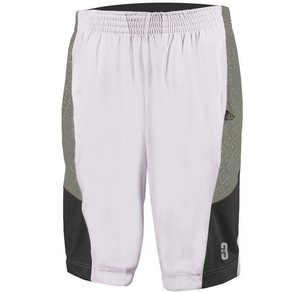 YOUTH DRYV® UNIFORM SHORTS White/Grey