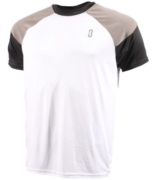 YOUTH SNYPER - Short Sleeve Shooting Shirt with DRYV® White/Grey