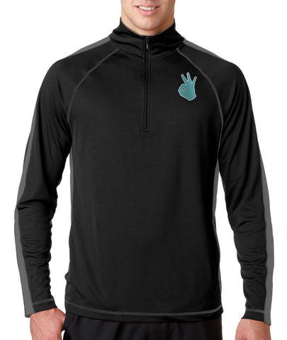 THROWIN' 3 HALF ZIP - Lightweight L/S Warm-Up Top